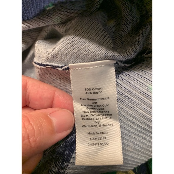 Talbots Floral Pullover Sweater Women’s Size XS - Picture 4 of 4